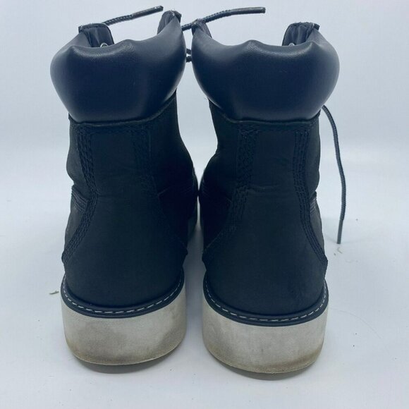 Timberland Keeley Field 6 Inch Black Nubuck Leather Womens 8 Lace Up Boots A26HQ - Picture 8 of 11